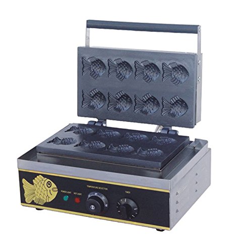 4-Piece Electric Korean Fish Waffle Maker - Non-Stick Taiyaki Cake Machine for Homemade Snacks, Perfect for Breakfast, Dessert, and Party Treats