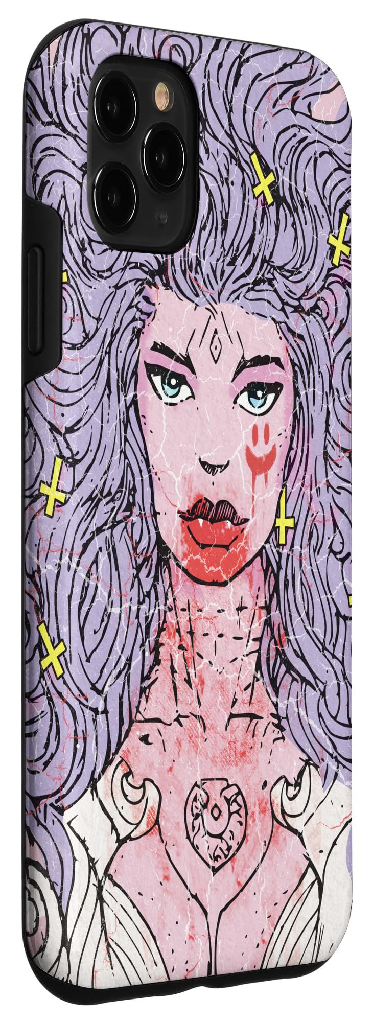 iPhone 11 Pro Max Case for Women - Pastel Goth Aesthetic Vampire Design, Protective Phone Cover for Girls, Perfect for Halloween, Cosplay & Gothic Fashion Lovers