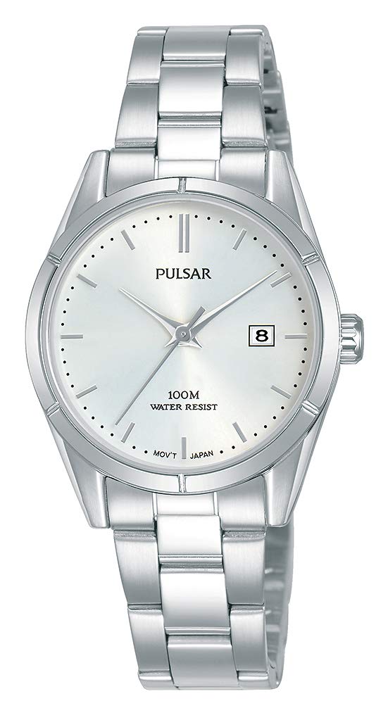 Pulsar Women's Stainless Steel Quartz Watch with Metal Band - Elegant Dress Watch for Office, Business & Formal Occasions