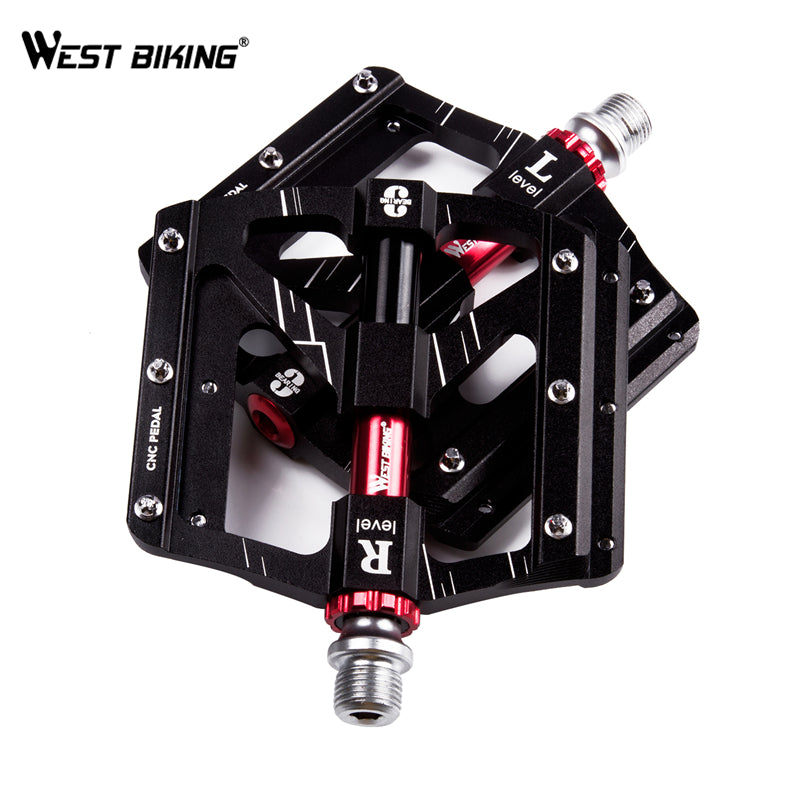 WEST BIKING Mountain Bike Pedals - MTB/BMX Platform Pedals for Cycling, Commuting & Off-Road Riding