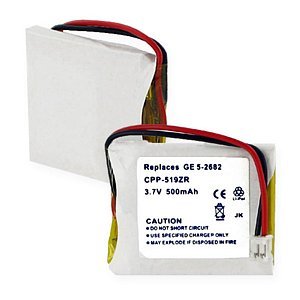 GE 5/2682 Lithium Polymer Battery 500mAh - Replacement Power for Small Electronics, Toys, and Gadgets