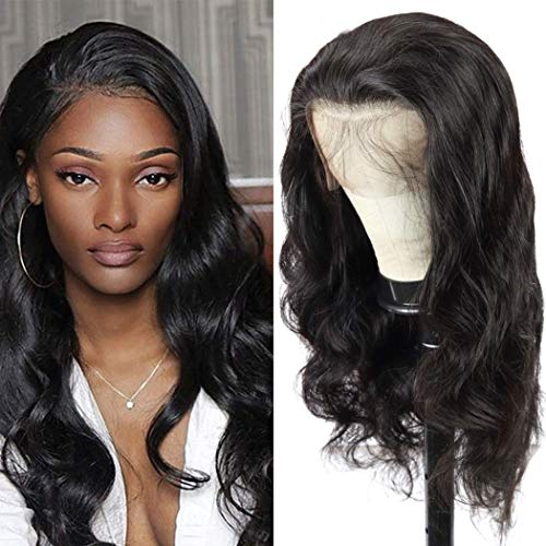13x4 Brazilian Remy Human Hair Wigs - 150% Density Body Wave Lace Front Wig with Baby Hair | Natural Hairline for Black Women | 12 Inch Natural Color | Perfect for Daily Wear, Parties & Special Occasions