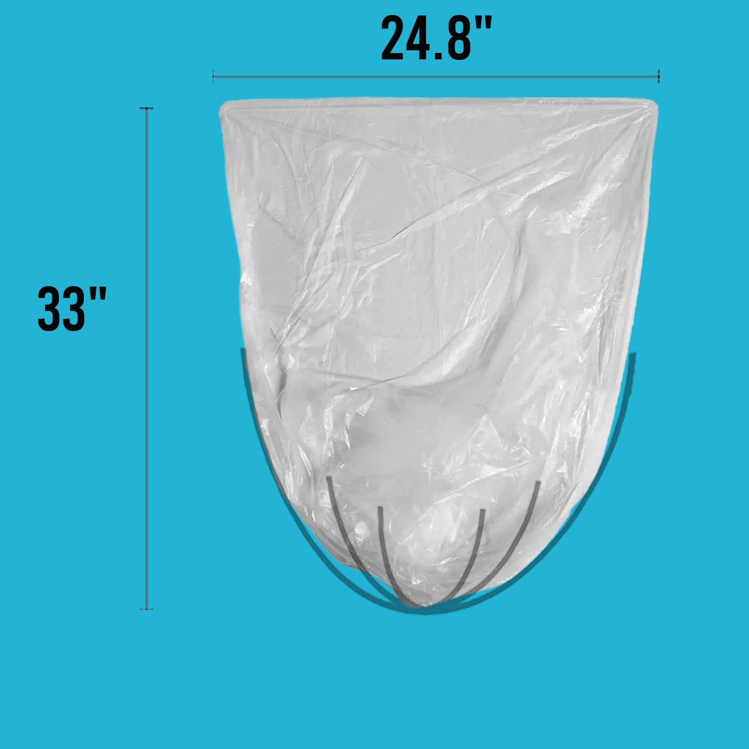 13 Gallon Trash Bags - 250 Count Bulk Clear Plastic Recycling Garbage Bags | Heavy Duty Tall Kitchen Can Liners for Home, Business & Industrial Use | Perfect for Waste Disposal, Recycling Centers & Commercial Kitchens