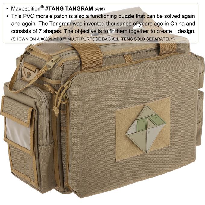 Tangram 7 Piece Morale Patch Set - Military Style Hook & Loop Badges for Tactical Gear, Backpacks & Uniforms - Perfect for Outdoor Adventures, Airsoft & Military Enthusiasts