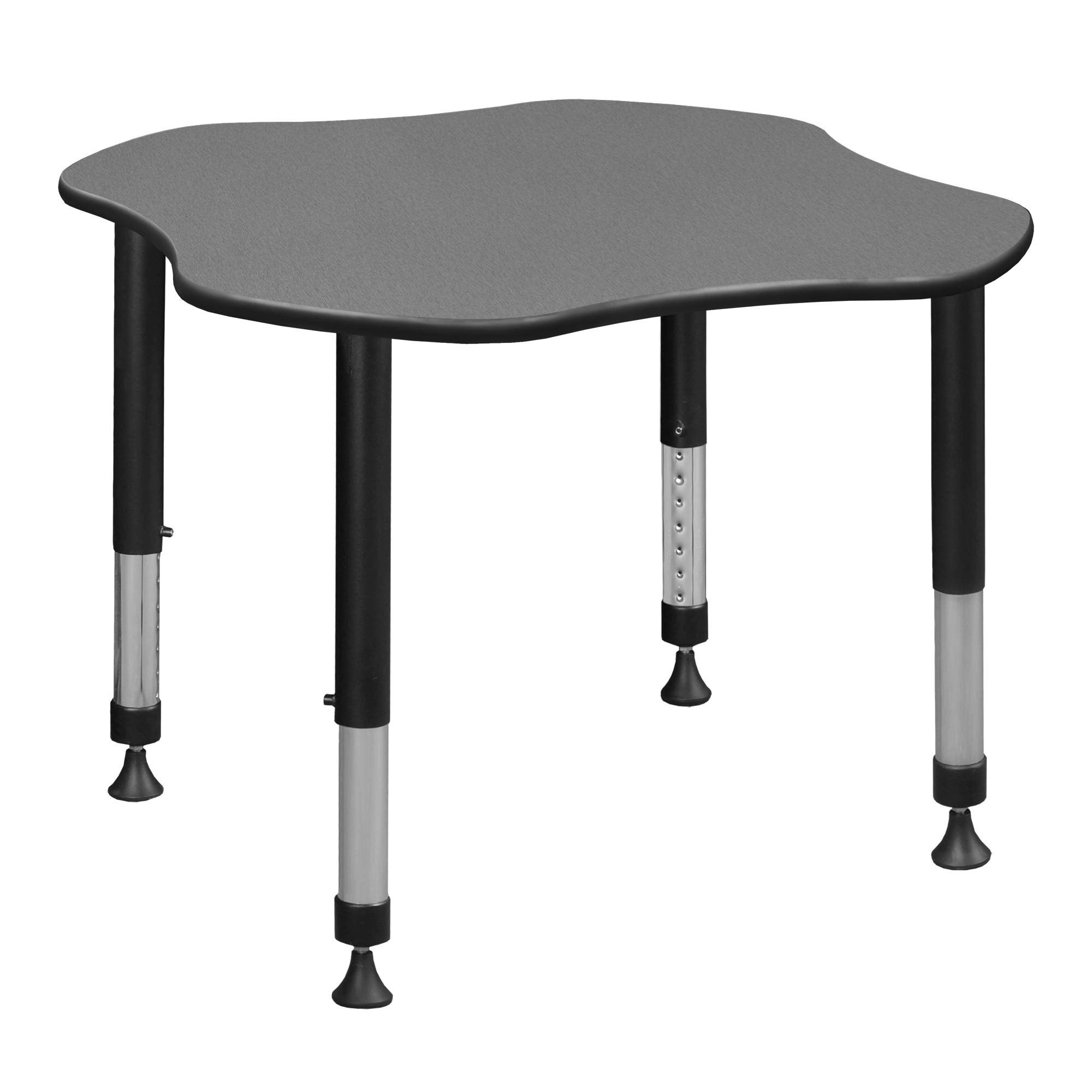 Regency Kids School Desk - Medium Size Pewter Frost Study Table for Children's Classroom & Home Learning