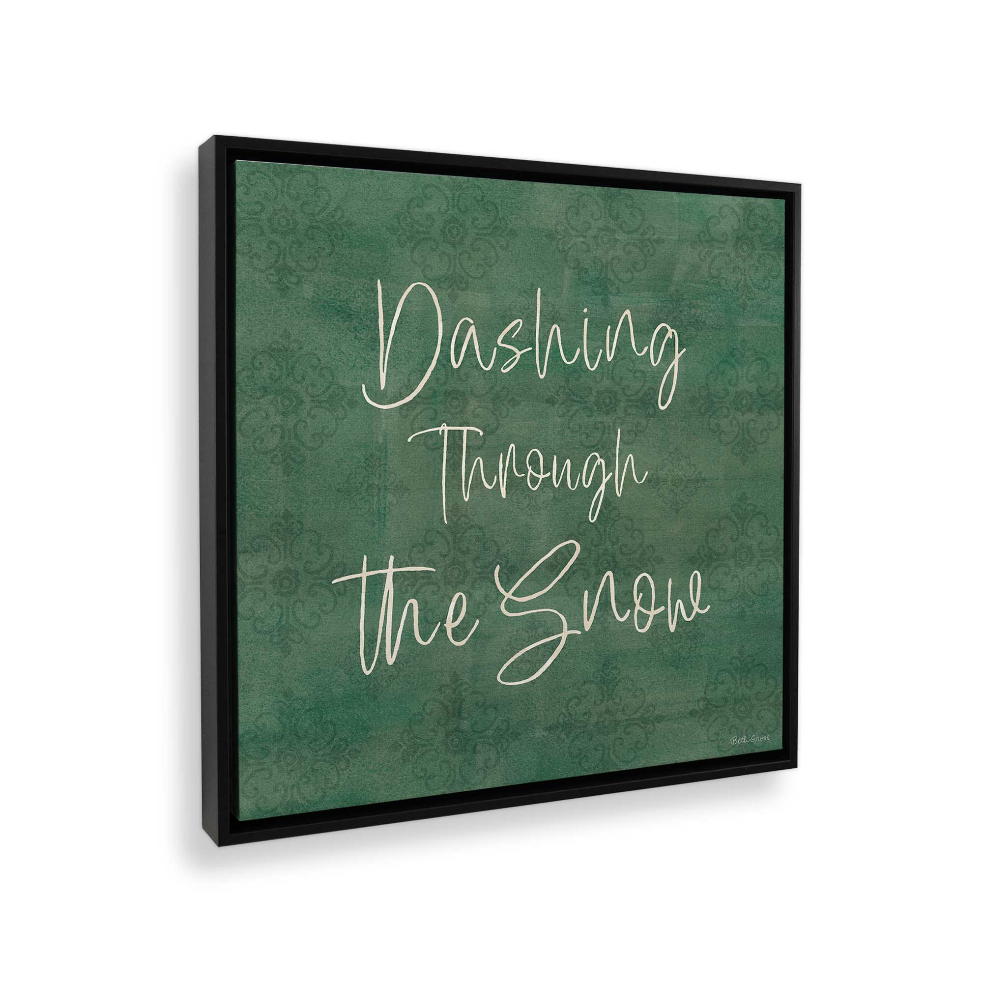 Winter Snow Landscape Canvas Wall Art - Dashing Through the Snow Print - Perfect for Living Room, Bedroom & Office Decor