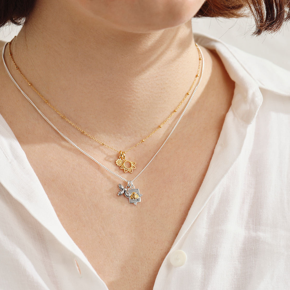 Meant to Bee Neck Charm - Dainty Bee Pendant Necklace for Women, Gold Plated Jewelry Gift for Her - Perfect for Everyday Wear, Special Occasions & Layering