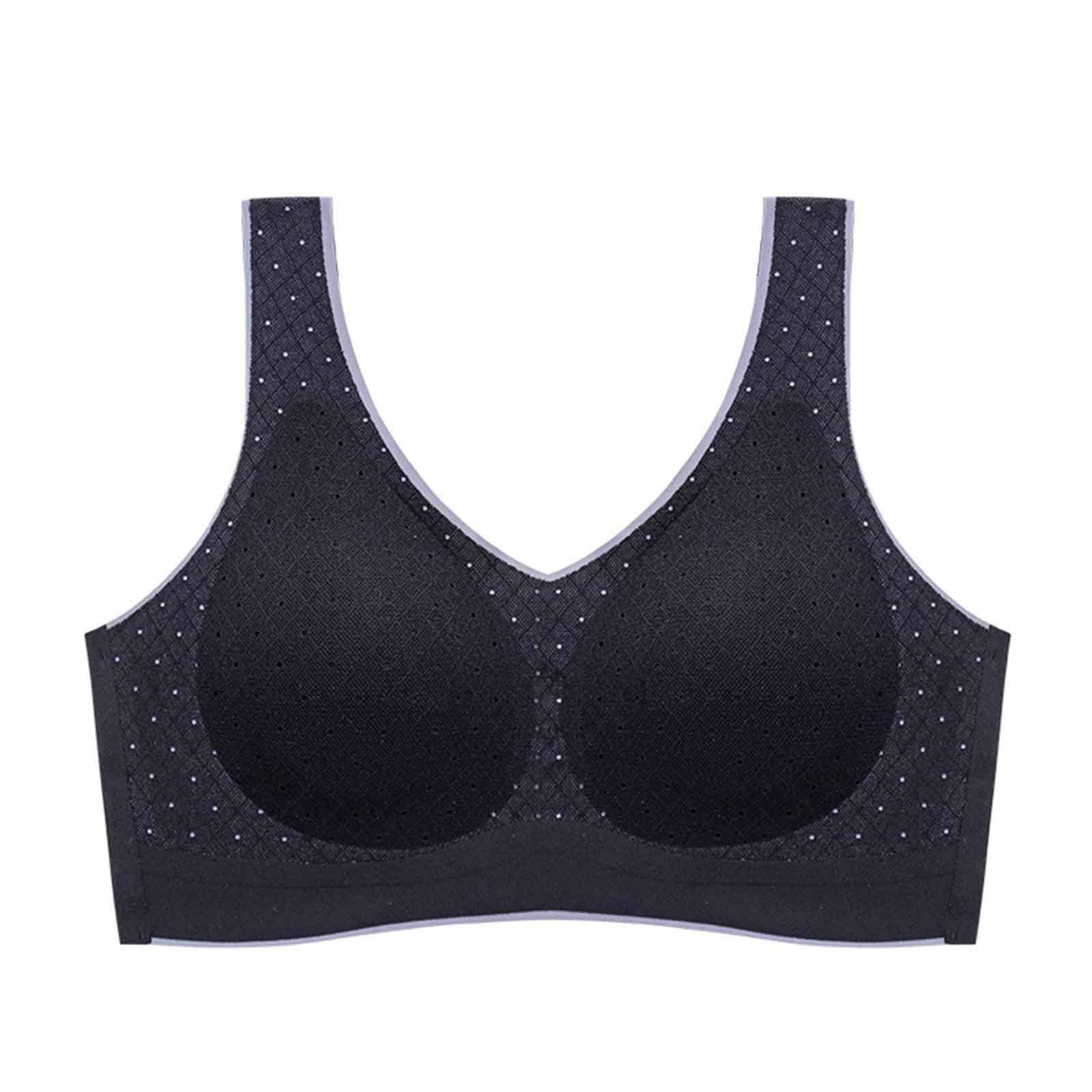 Xipcokm Women's Sexy Wireless Bras - Push Up Sports Bra, Comfortable Unlined Bralette, Breathable Seamless Wireless Bra for Yoga, Gym & Everyday Wear