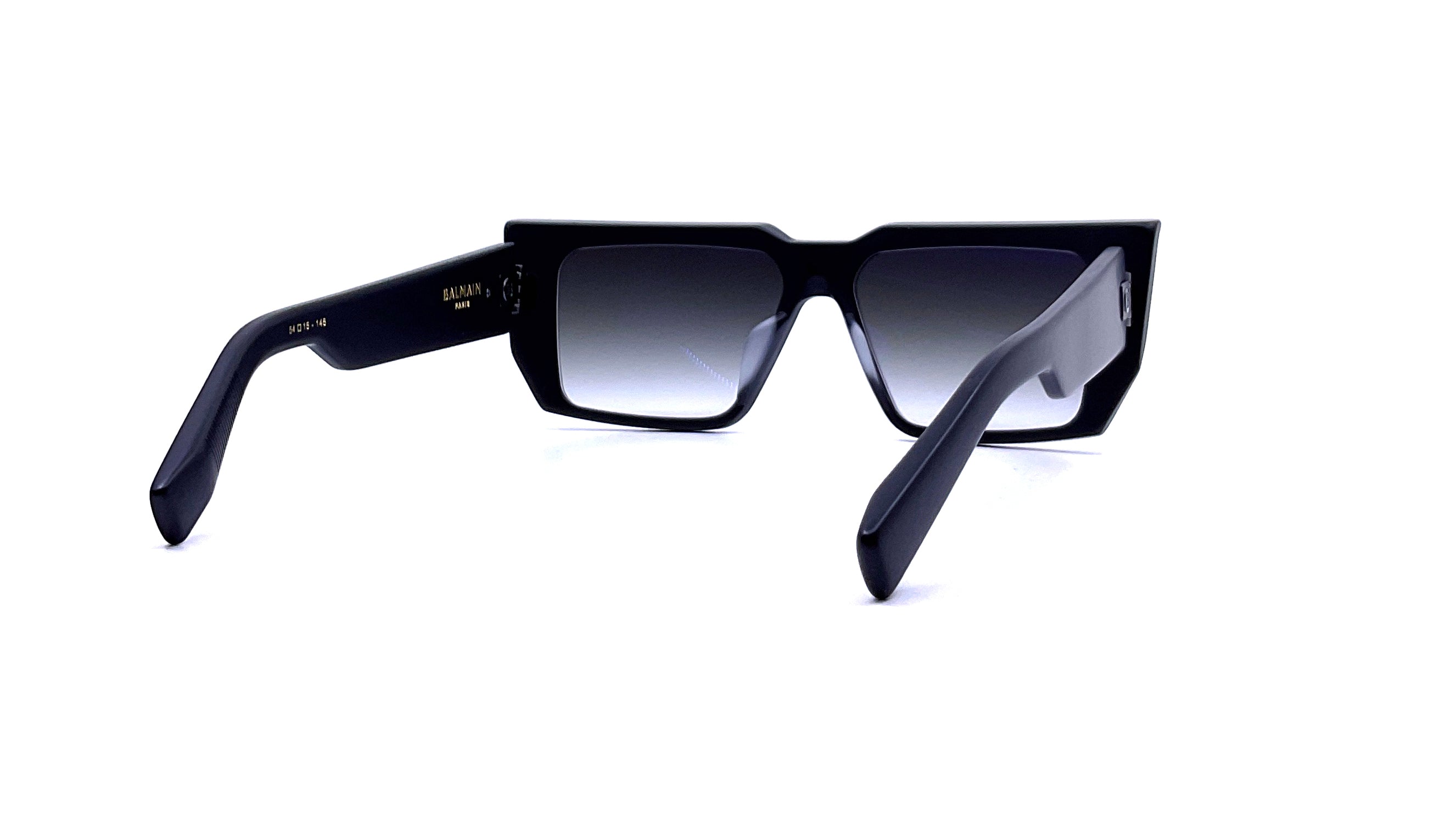 Balmain B VI Sunglasses - Black/Black Polarized UV Protection for Men & Women | Fashion Luxury Shades for Outdoor, Driving & Travel
