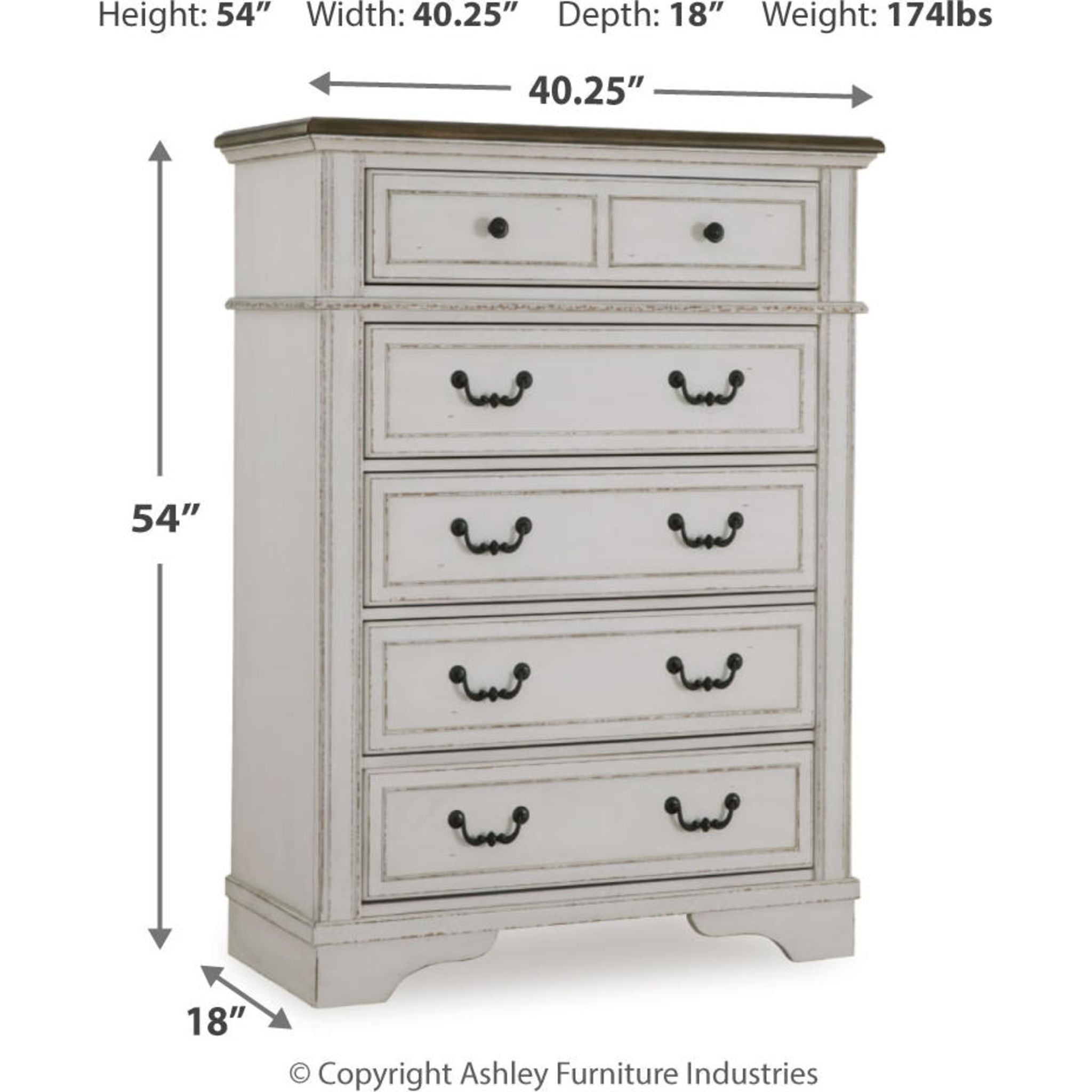 Blendon Two-Tone Wooden Chest - Stylish Storage for Bedroom, Living Room & Office | Perfect for Organizing Blankets, Toys & Home Decor