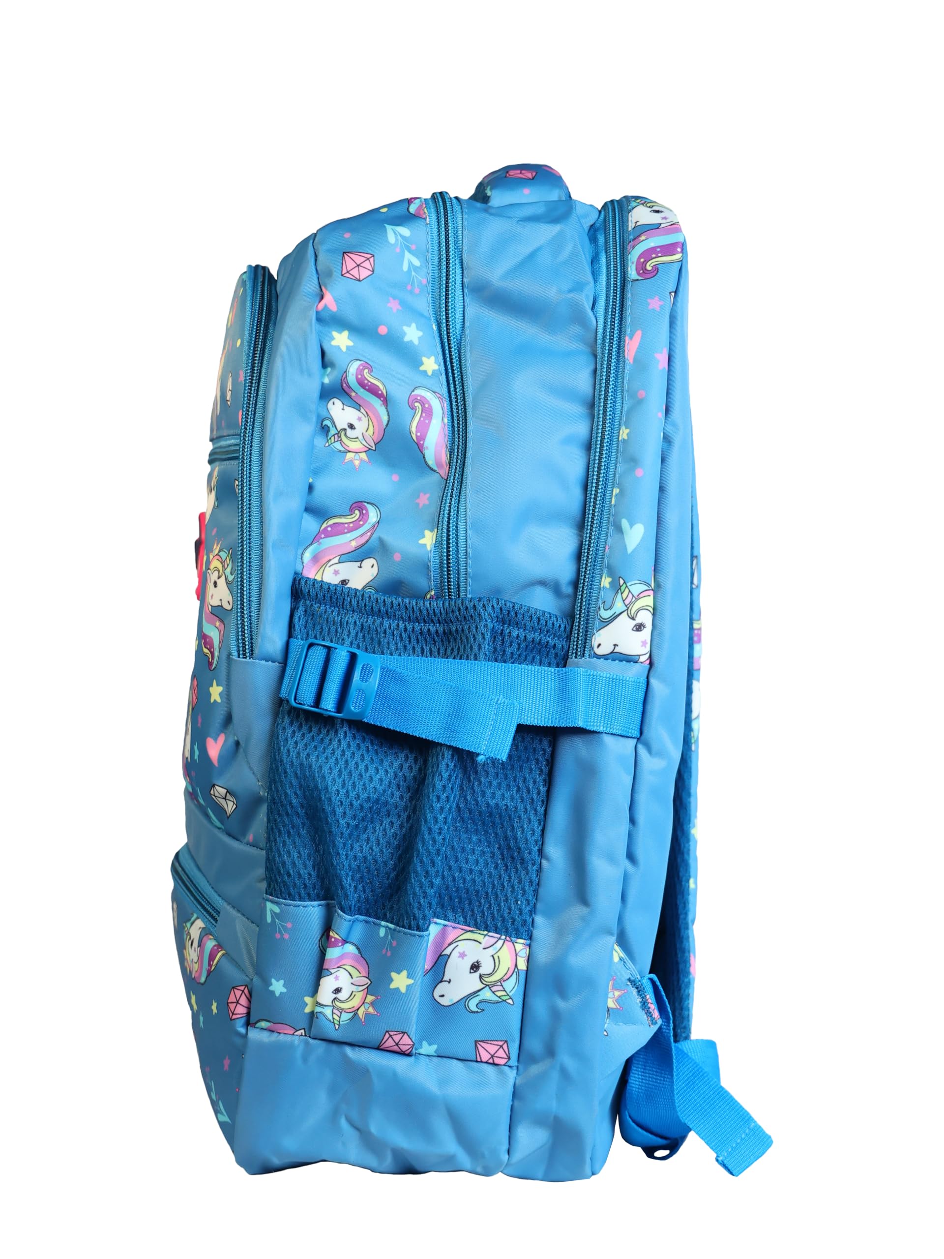 BOOTIN Stylish Trendy Printed Backpack for College Girls - Lightweight School Bag with Laptop Compartment (Sky Blue) | Perfect for Campus, Travel & Daily Use