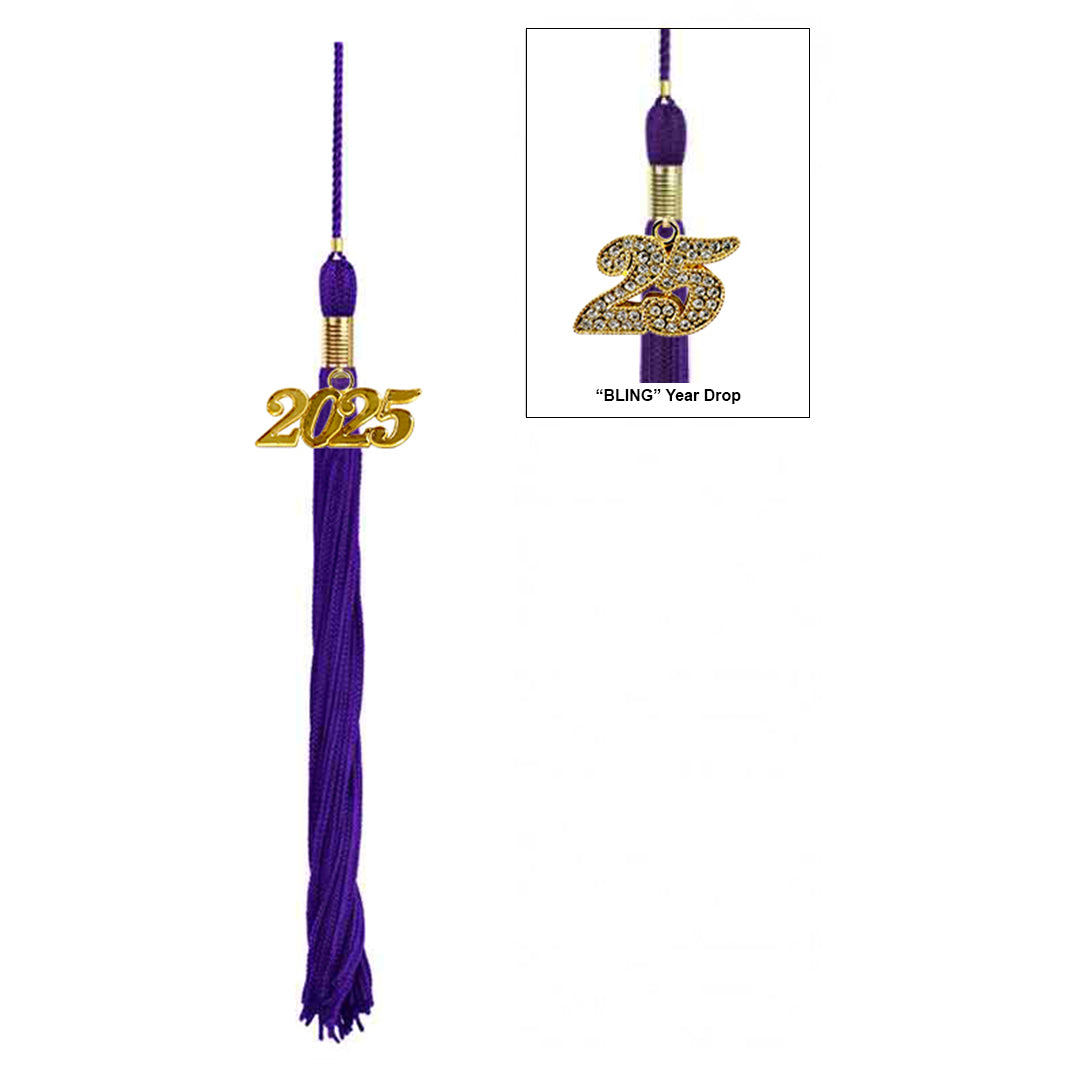 Shiny Purple Graduation Cap and Gown Set for Kids - Preschool & Kindergarten Graduation Ceremony Outfit - Perfect for School Photos, Commencement Events & Party Celebrations