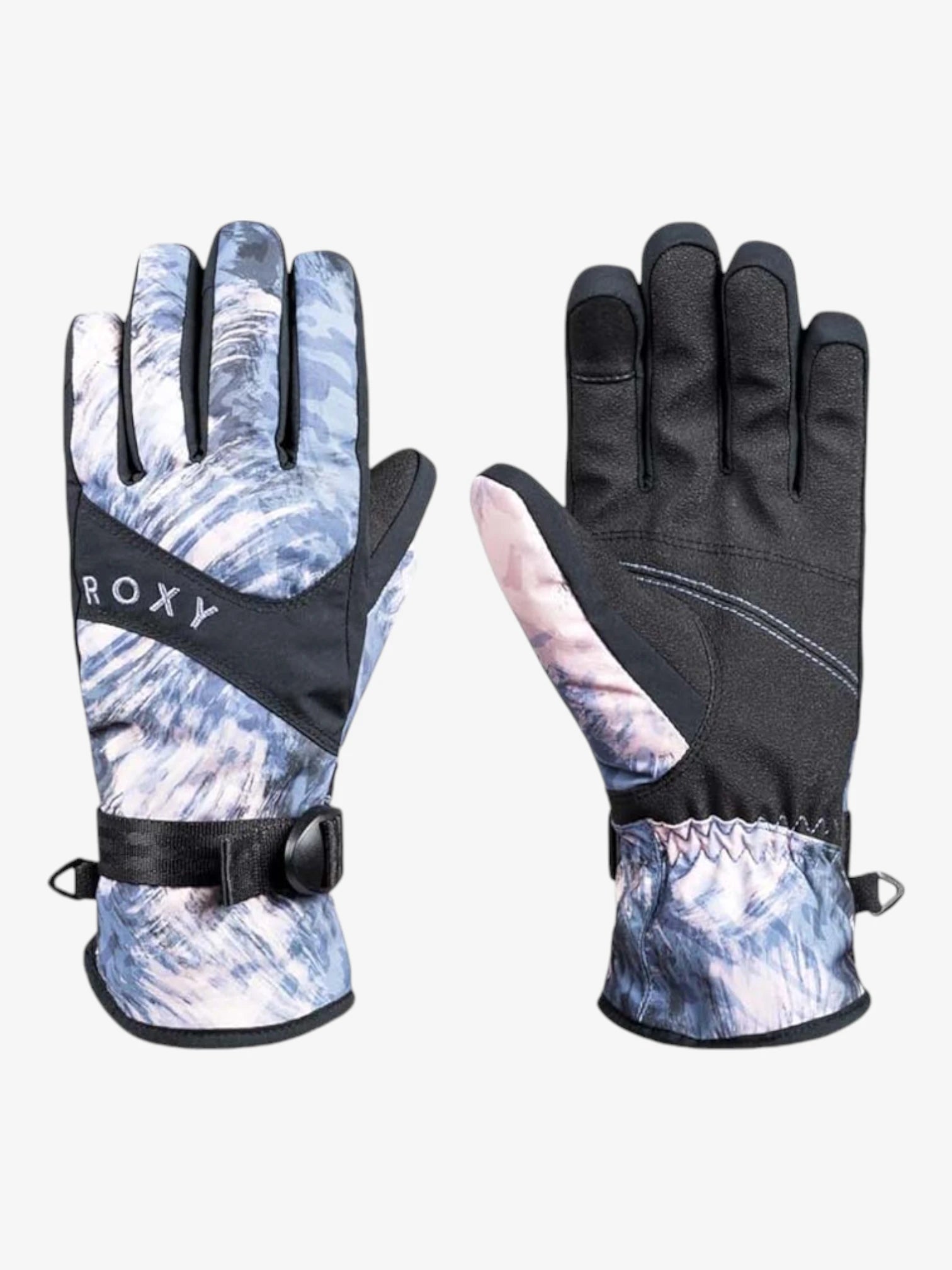Roxy Snow Jetty Azul Batik Gloves - Waterproof & Warm Winter Gloves for Women - Perfect for Skiing, Snowboarding & Outdoor Activities
