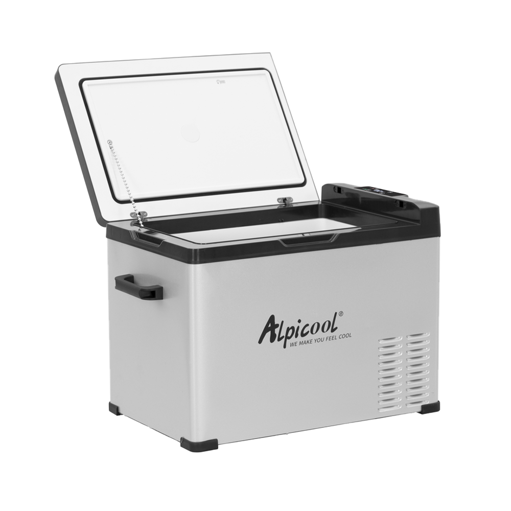 Alpicool C40 Portable Car Refrigerator - 12V/24V DC & 110-240V AC, 40-Quart Electric Cooler for Road Trips, Camping & Outdoor Adventures