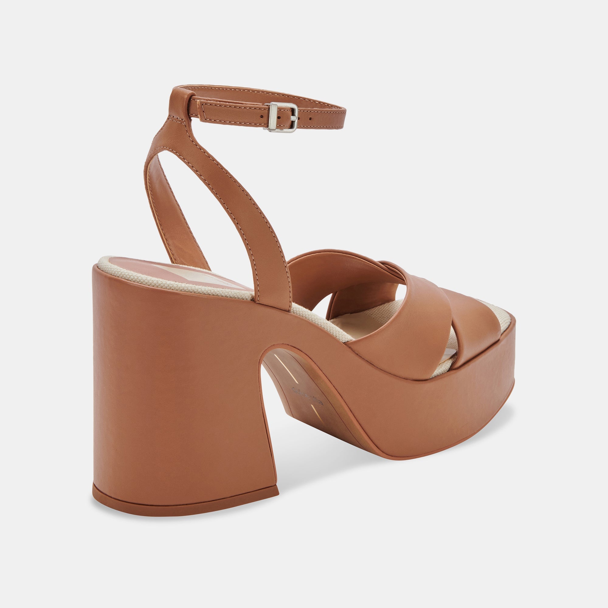 WESSI Women's High Heels in Caramel Leather - Stylish & Comfortable Pumps for Work, Party, and Evening Events