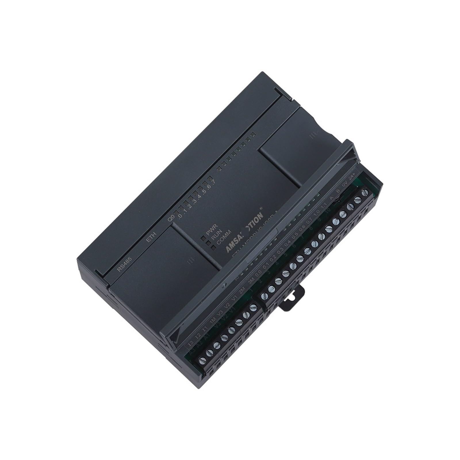Industrial Ethernet Converter Module - ETH-MODBUS-IO8R-A with RS485 & MODBUS RTU/S7 TCP Protocol, 8 Input 8 Output Relay Control for PLC Automation, Smart Factory & IoT Applications (Model: ETH-MODBUS-IO16T)