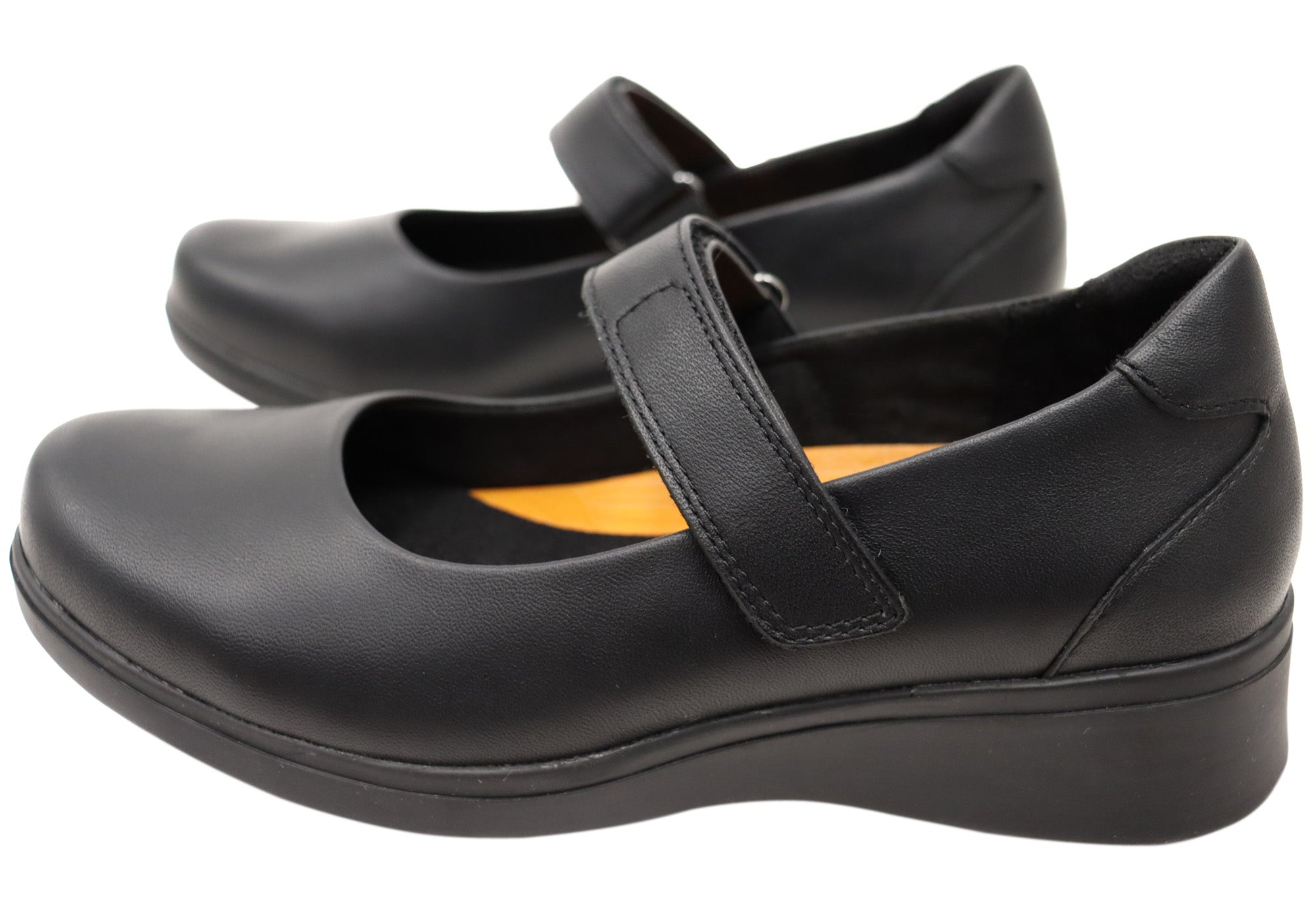 Hush Puppies The One Bar Women's Leather Comfortable Mary Jane Shoes - Perfect for Work, Casual Wear & Everyday Comfort