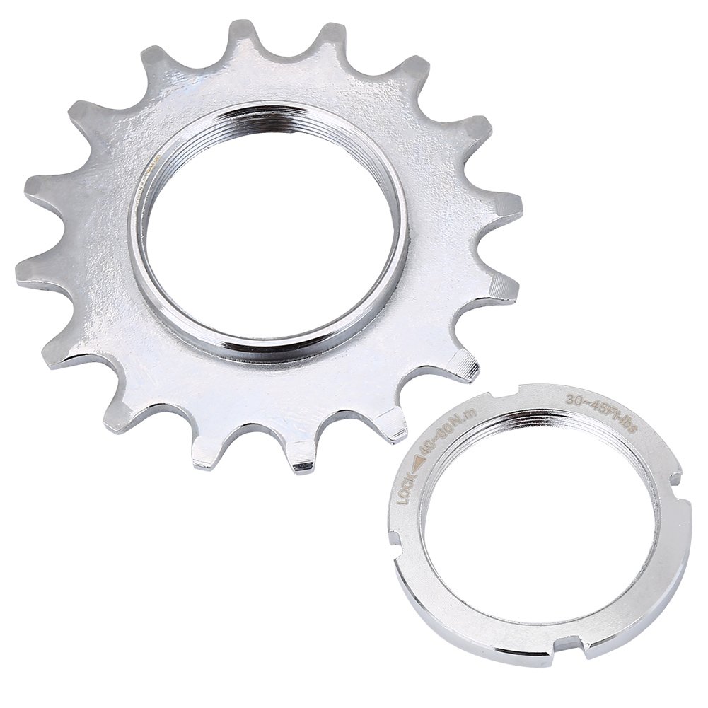 VGeby Single Speed Bicycle Freewheel - Durable Steel Bike Flywheel Sprocket with Fixed Ring for Urban Commuting & Fixie Bikes | Perfect for Road Cycling & Track Bikes