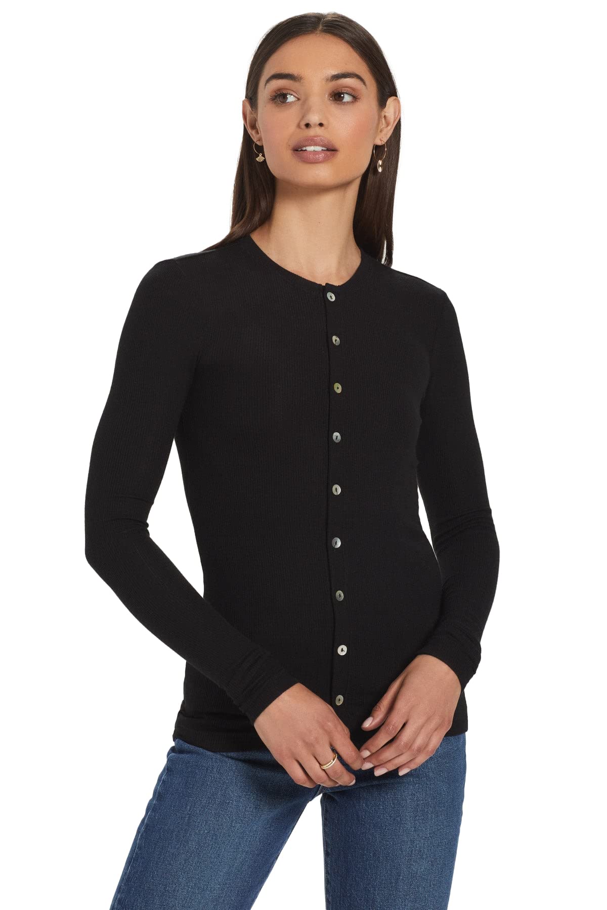 Women's Ribbed Cardigan Sweater - Soft Knit Long Sleeve Open Front Wrap Cardigan for Women - Perfect for Office, Date Night & Casual Outfits