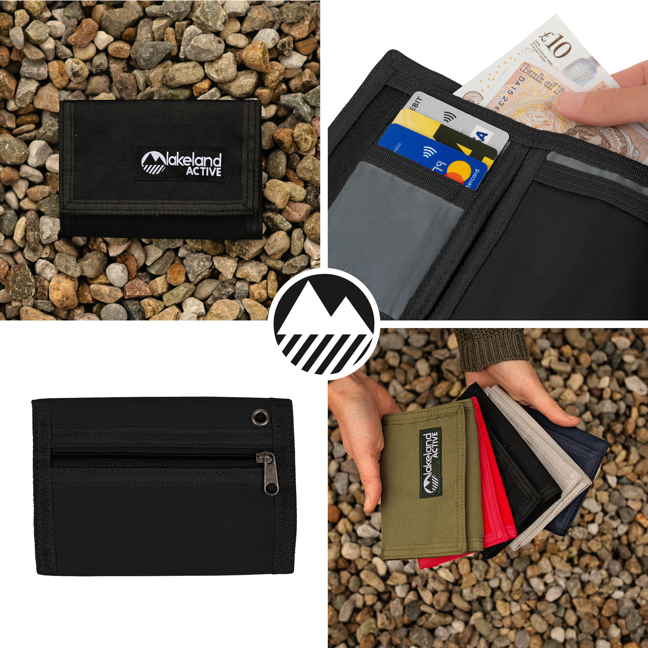 Stowbank Trifold Canvas Wallet for Men - Classic Slim RFID Blocking Leather Wallet with Money Clip - Perfect for Travel, Business & Everyday Use