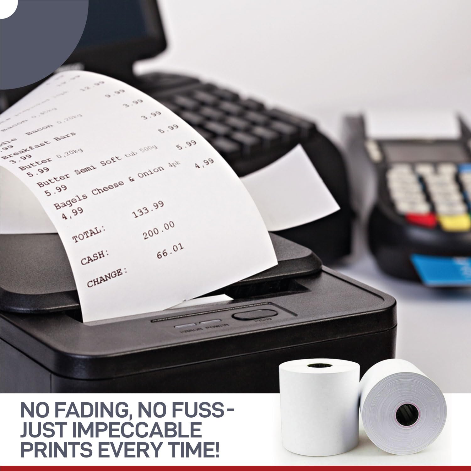 Clover Mini Receipt Paper Rolls - 10 Pack BPA Free Thermal Paper (55 GSM) for Clover Mini C300, C301, C302, C305 - Perfect for Retail Stores, Restaurants & Small Business POS Systems