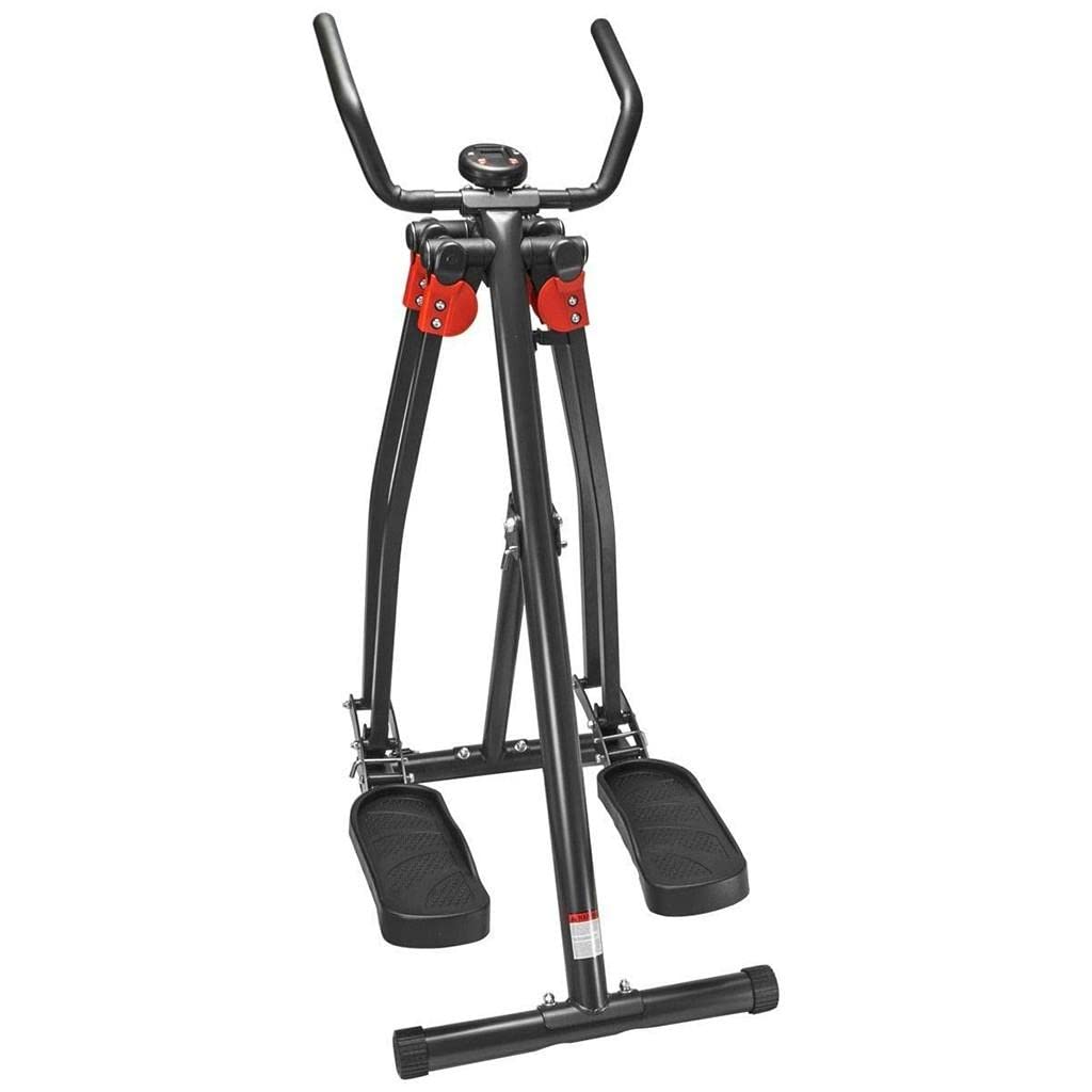 Elliptical Machine Cross Trainer - Foldable Air Walker with LCD Monitor for Home Gym, Cardio Workout & Full-Body Exercise | Perfect for Small Spaces & Low-Impact Training