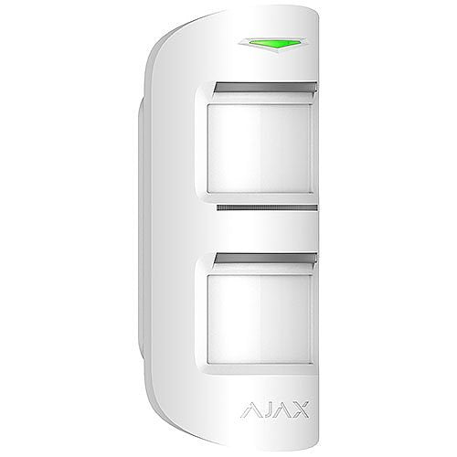 AJAX 42826.33.WH3 Wireless Outdoor Motion Detector with Anti-Masking & Pet Immunity - Weatherproof Security Sensor for Home, Yard & Business Protection (White)
