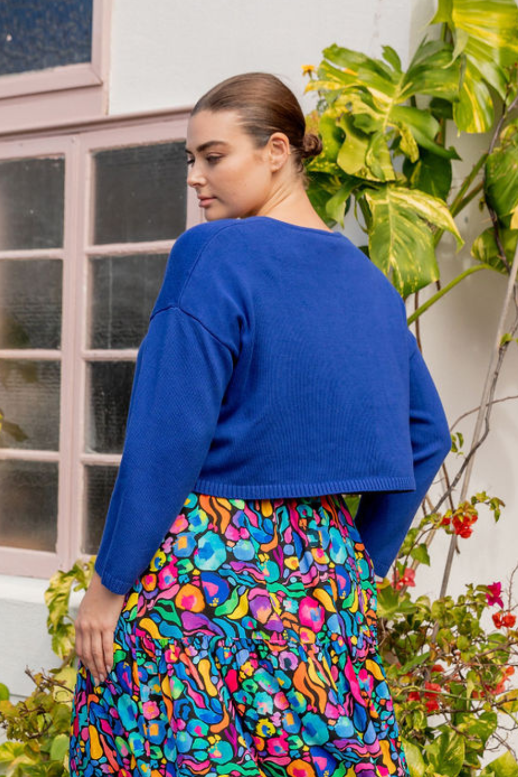 Blakely Crop Knit Top in Cobalt Blue | Women's Fashion T-Shirt | Perfect for Casual Wear, Summer Outfits & Street Style