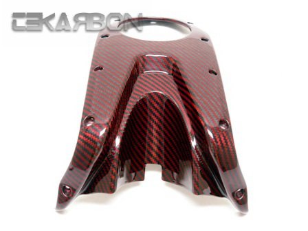 Ducati Monster 696 796 1100 Carbon Fiber Top Tank Cover Replacement (2008-2013) - Red | Motorcycle Accessories for Customization & Performance Upgrade