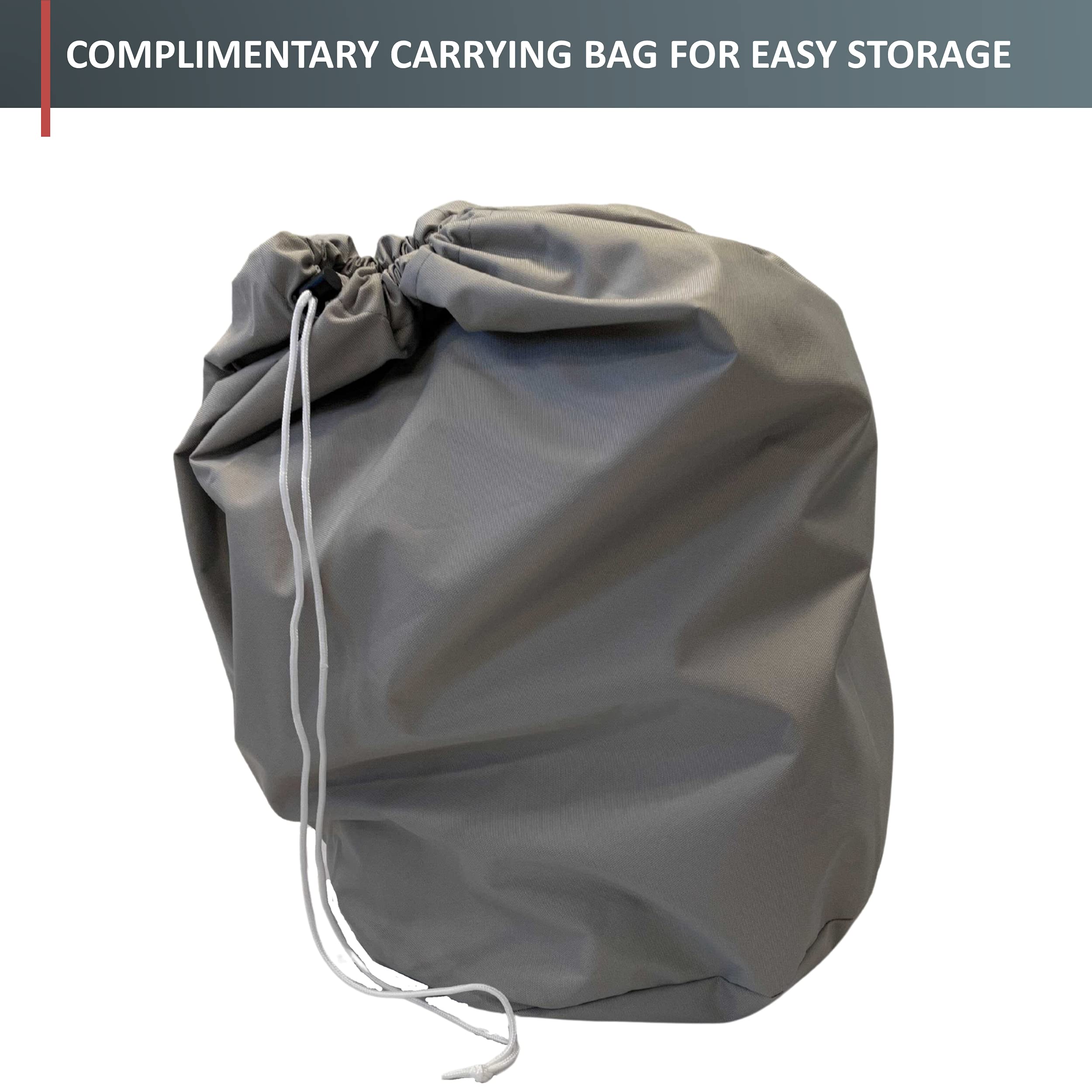 Premium 600 Denier Heavy Duty Boat Cover for Bass, Fish & Ski Boats (16ft-18.5ft) - Waterproof UV Protection for Trailer Travel & Outdoor Storage | Ideal for Marine Use, Winter Protection & Boat Shelter
