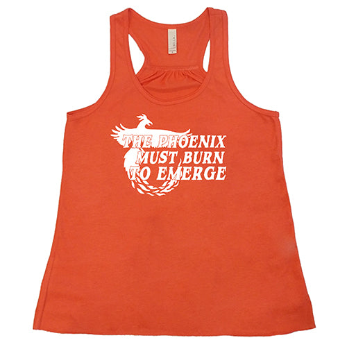 Phoenix Must Burn to Emerge T-Shirt - Inspirational Quote Graphic Tee for Men & Women - Perfect for Gym, Workout, and Casual Wear