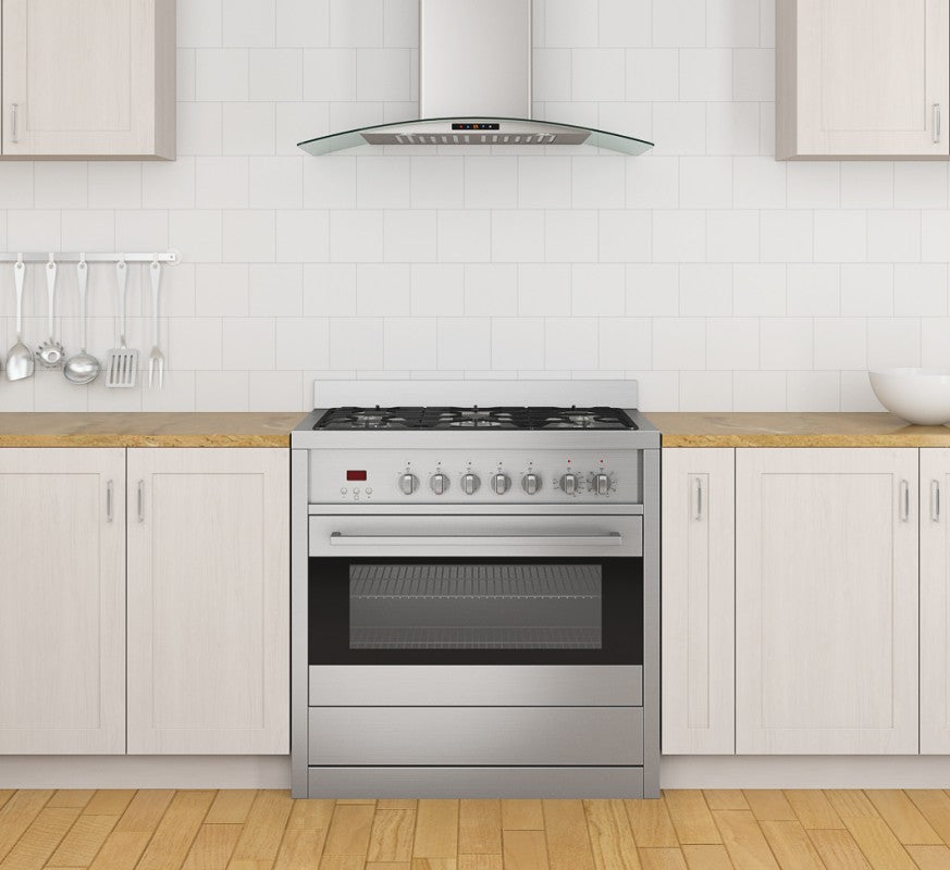 GCE636 30-Inch Stainless Steel Range Hood with LED Lights - Powerful 900 CFM Kitchen Exhaust Fan - Quiet Operation & Easy Clean Filters - Perfect for Home Kitchens & Restaurants