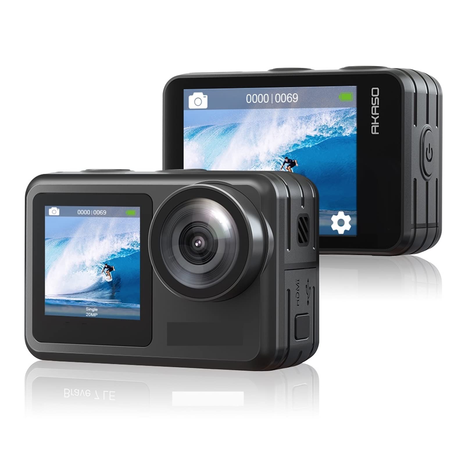 BODORME 4K Waterproof Action Camera with Touch Screen - 20MP HD Sports Camera, 30FPS, EIS 2.0 Stabilization & Remote Control - Perfect for Underwater Diving, Surfing, Vlogging, and Outdoor Adventures