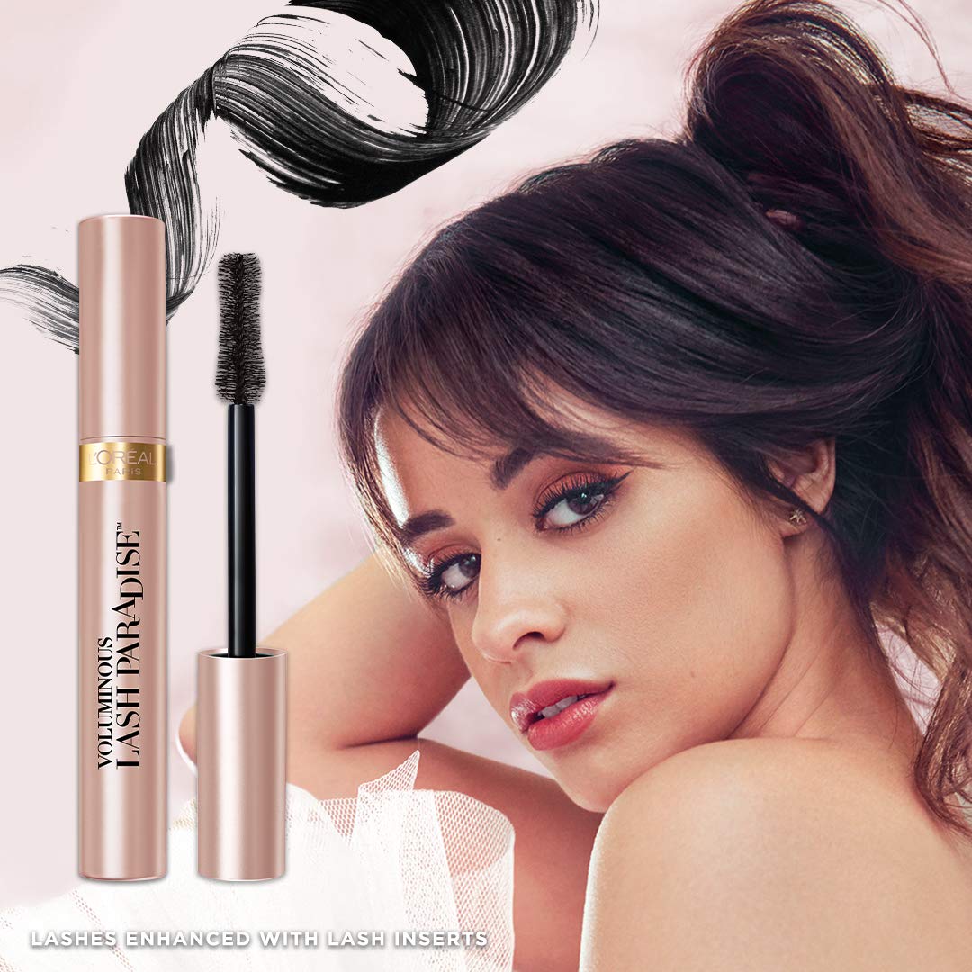L'Oréal Paris Voluminous Lash Paradise Washable Mascara - Black Brown (0.28 fl oz) | Lengthening & Volumizing Mascara for Natural Lashes | Perfect for Everyday Wear & Special Occasions