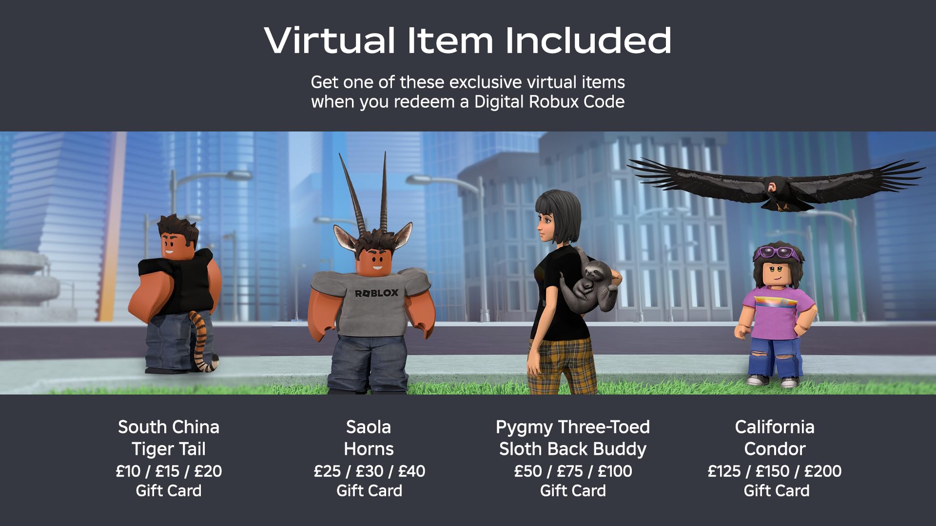 Roblox Gift Card - 24,000 Robux with Exclusive Virtual Item | Digital Game Code for Roblox Premium & Avatar Upgrades | Perfect for Gaming Gifts & Online Play
