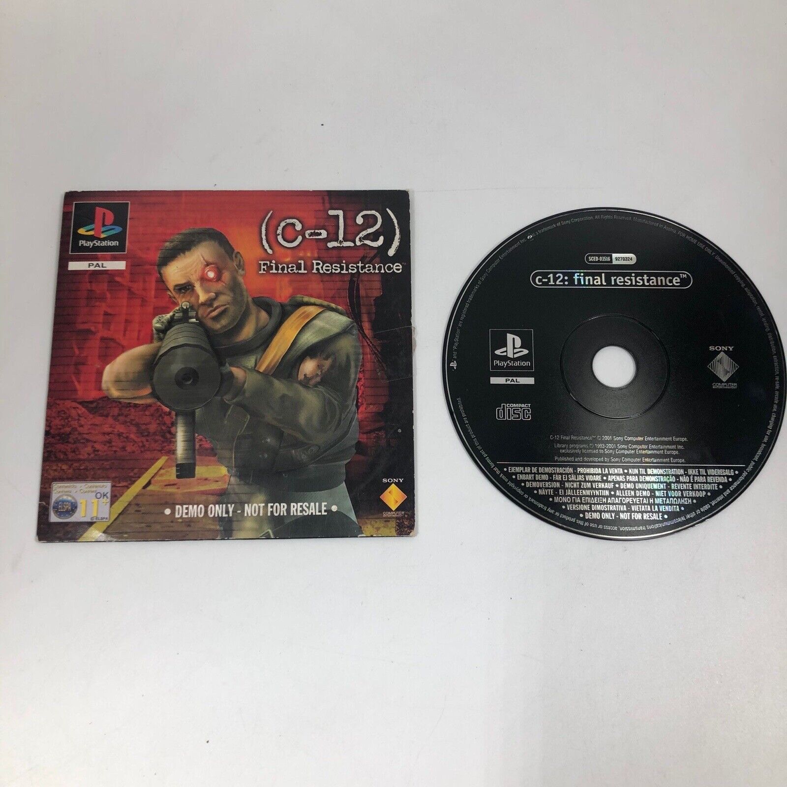 Final Resistance PS1 Demo Disc - Playstation 1 PAL Version 25F4 - Rare Retro Gaming Collectible for Classic PS1 Enthusiasts | Perfect for Nostalgic Gaming Sessions & Vintage Game Collections