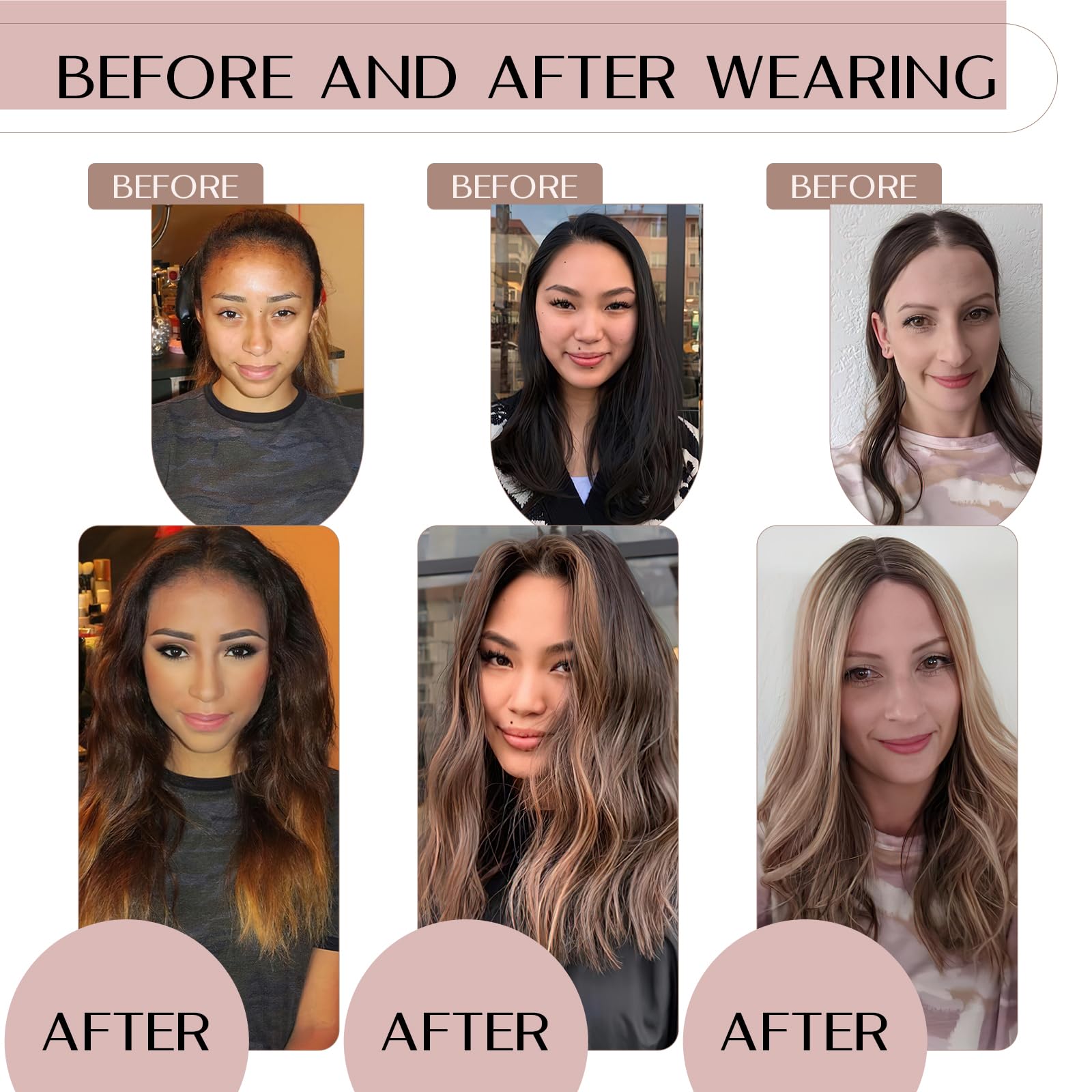 14 Inch Human Hair Topper for Women - No Bangs Real Human Hair Topper for Thinning Hair #18P613 Camel Mixed Light Gold | Perfect for Daily Wear, Special Occasions & Hair Volume Enhancement