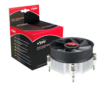 Spire Quadro 3000 SP556S0 PWM CPU Cooler for Intel LGA 775 Socket - High Performance Cooling with PWM Fan - Perfect for Gaming PCs and Workstations