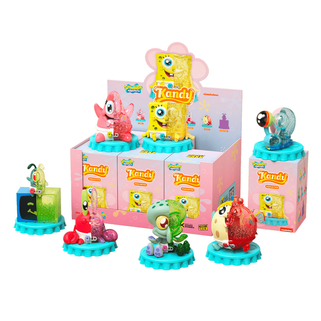 Kandy X SpongeBob SquarePants Soda Edition - Fun Cartoon Character Candy for Kids & Collectors - Perfect for Birthday Parties, Halloween Treats & Gift Baskets