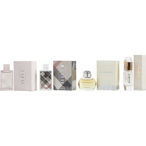 Burberry Women's Mini Bag Set - 4 Piece Luxury Leather Crossbody & Shoulder Bags for Women | Perfect for Work, Travel & Evening Events