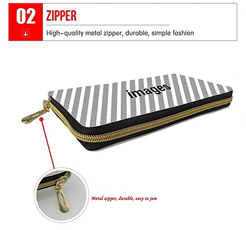 PU Leather Travel Wallet for Women - Slim Card Holder Clutch Purse for Daily Use & Trips
