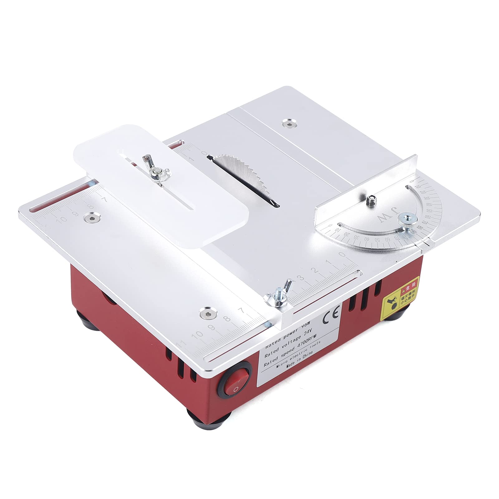 DNYSYSJ 96W Mini Table Saw for Wood, Metal & Plastic - DIY Cutting Tool for Home & Workshop