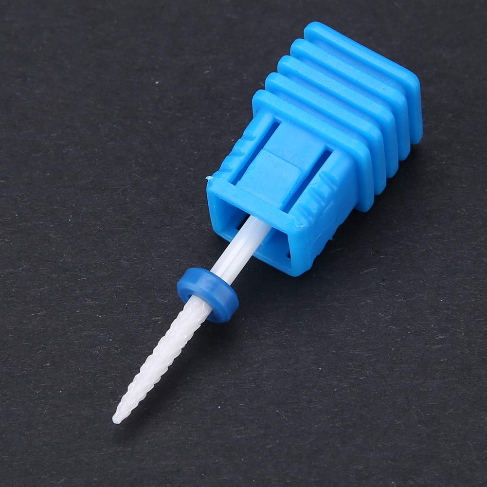 5 Types Professional Ceramic Nail Drill Bits Set - Cylinder Grinding Heads for Manicure & Pedicure Drills | Nail Polishing & Shaping Tools | Perfect for Salon, Home Use & Nail Art Enthusiasts (Fire Arrow Design)