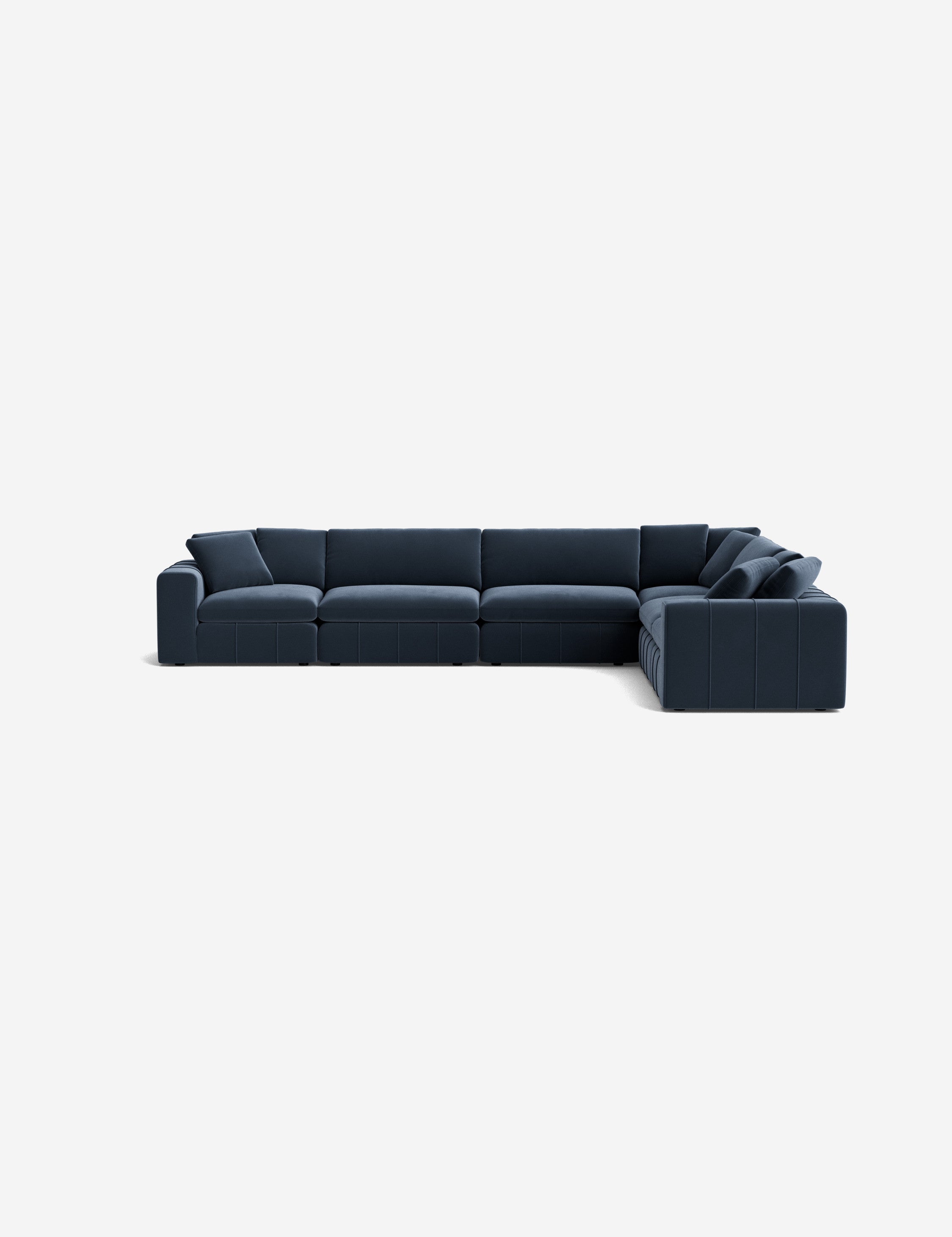 Capella Modular Corner Sectional Sofa - Modern L-Shaped Couch for Living Room, Home Theater & Lounge Areas | Customizable Comfortable Furniture