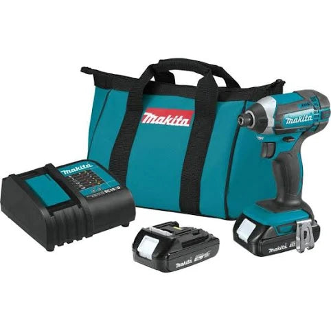 Makita 18V LXT Lithium-Ion Cordless Impact Driver Kit (3.0Ah) - Powerful & Compact for DIY Projects, Construction, and Home Repairs