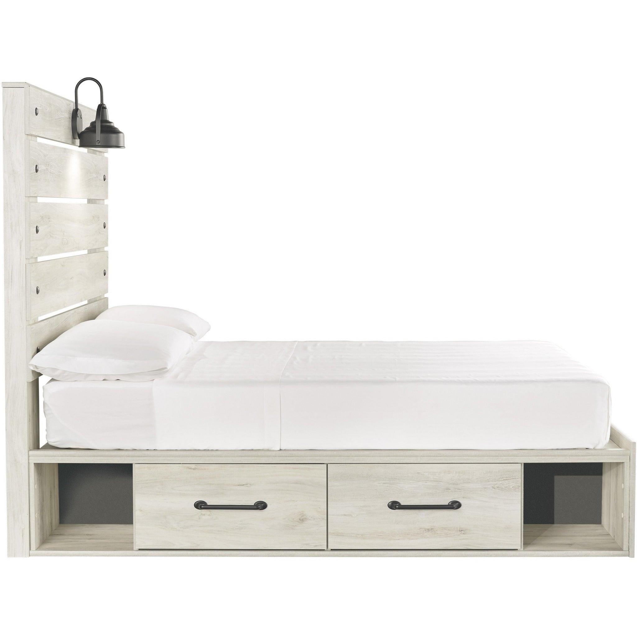 Cambeck Storage Bed - Queen Size Platform Bed Frame with Underbed Storage Drawers, Modern Bedroom Furniture for Small Spaces - Perfect for Apartments, Dorms & Guest Rooms