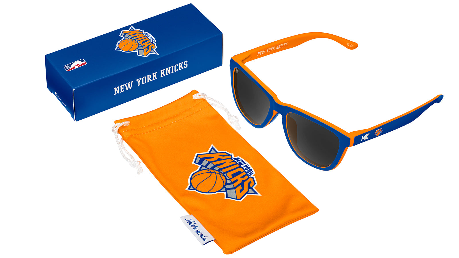 New York Knicks NBA Team Logo Polarized Sunglasses for Men & Women - UV Protection Sports Shades for Basketball Fans, Outdoor Activities & Driving