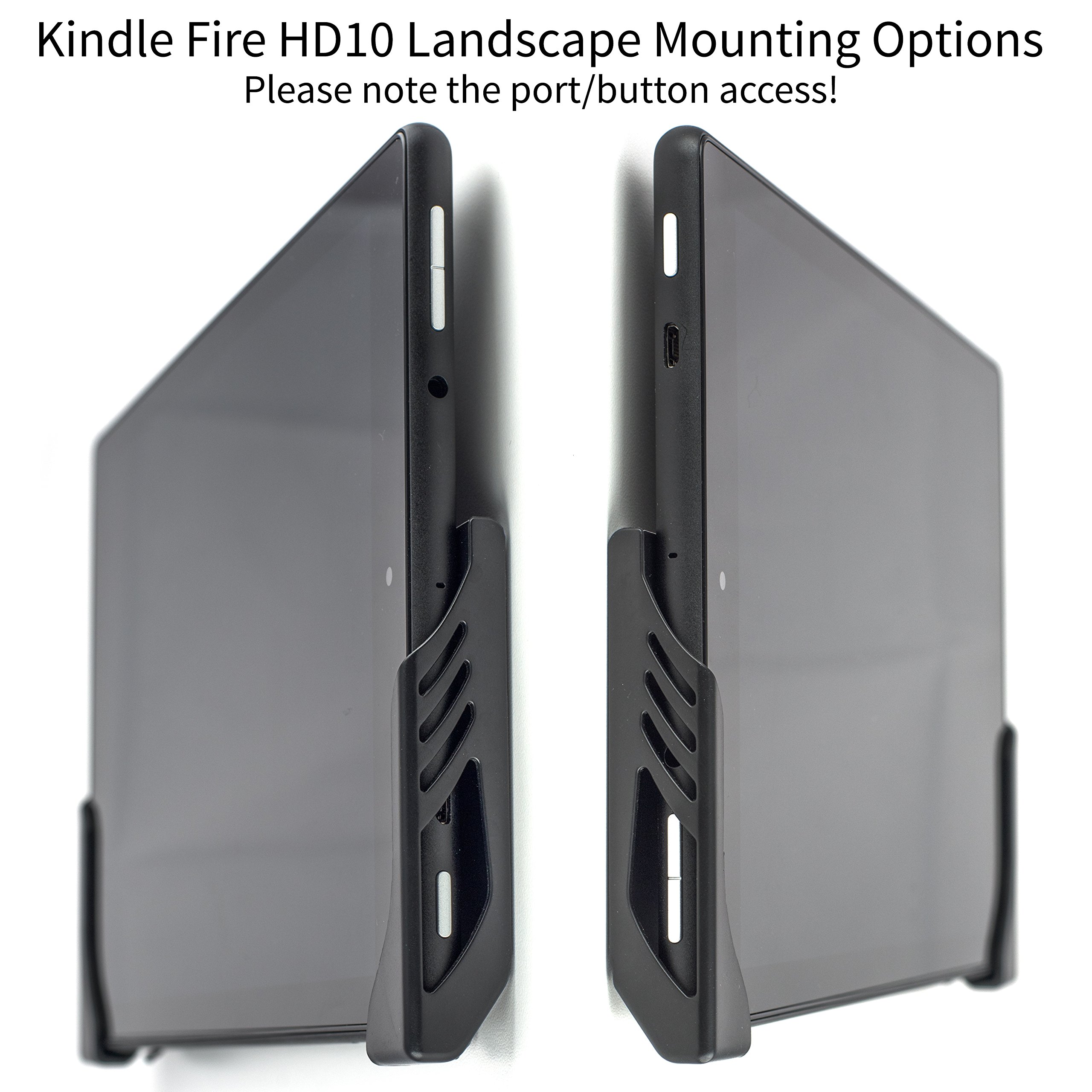 Damage-Free Wall Mount for Kindle Fire HD, HDX 7, HDX 8.9, HD 8.9, Paperwhite & Voyage | Secure Tablet Holder | Perfect for Bedroom, Kitchen & Office Use