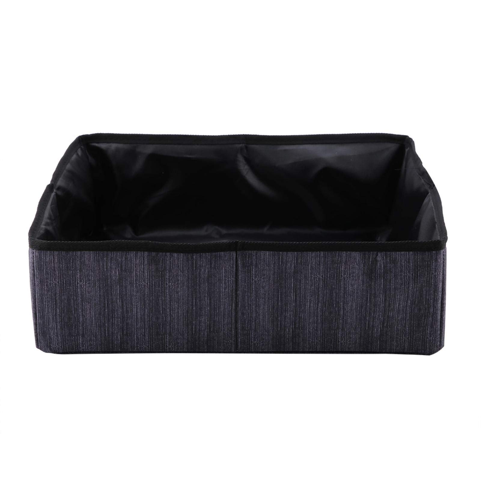 Portable Cat Litter Box with Sifting & Leakproof Design - Travel-Friendly Toilet for Camping, Hiking & Outdoor Adventures (Black)