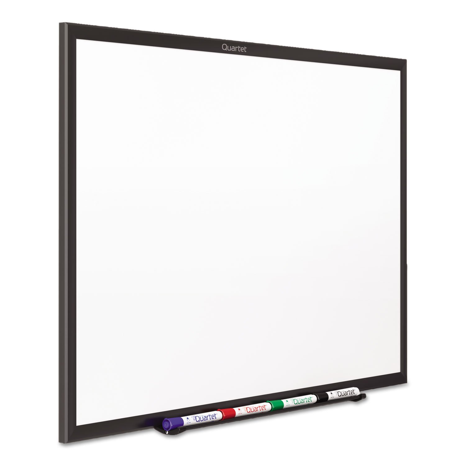 Quartet 5' x 3' Non-Magnetic Dry Erase Whiteboard with Black Aluminum Frame - S535B - Perfect for Offices, Classrooms & Home Use